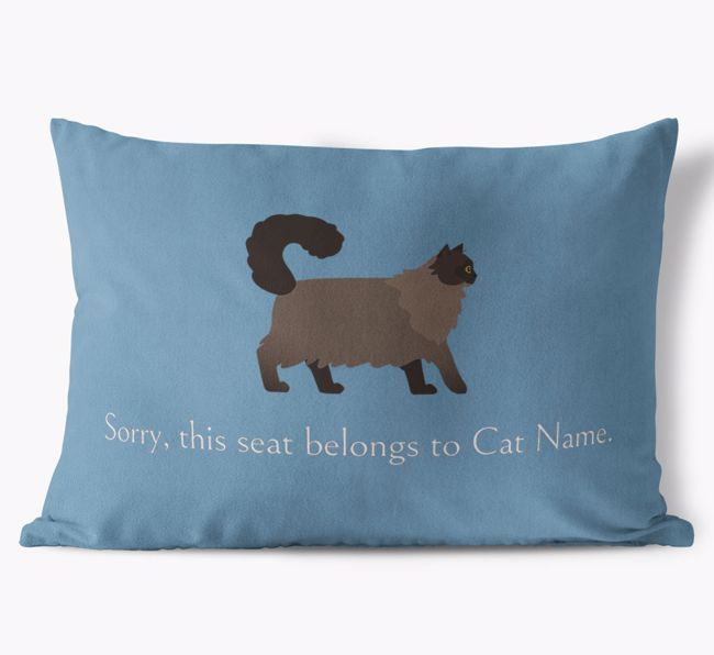 Sorry, This Seat Belongs to... : Personalized {breedCommonName} Soft Touch Pillow